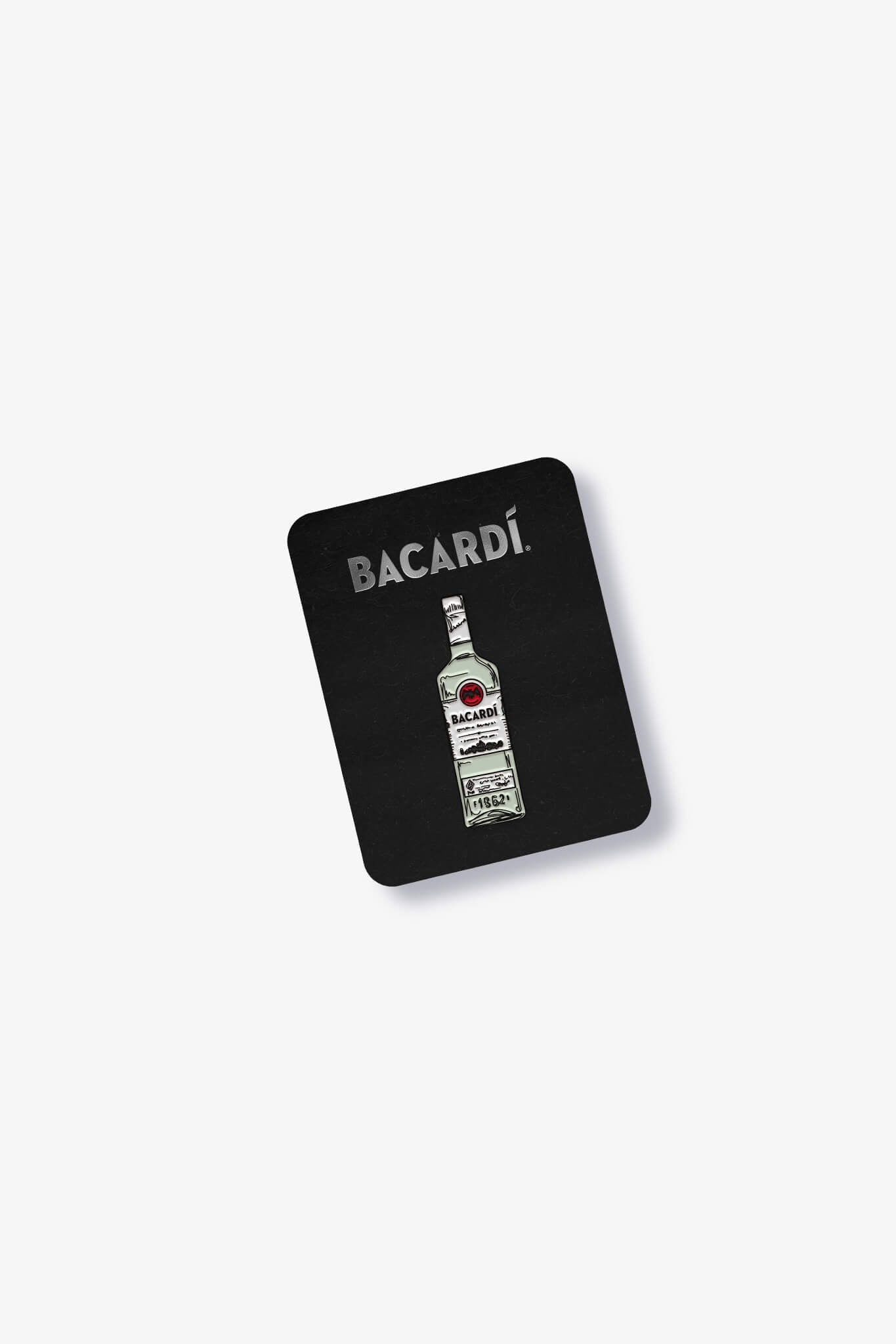 Bacardi Bottle Pin Badge